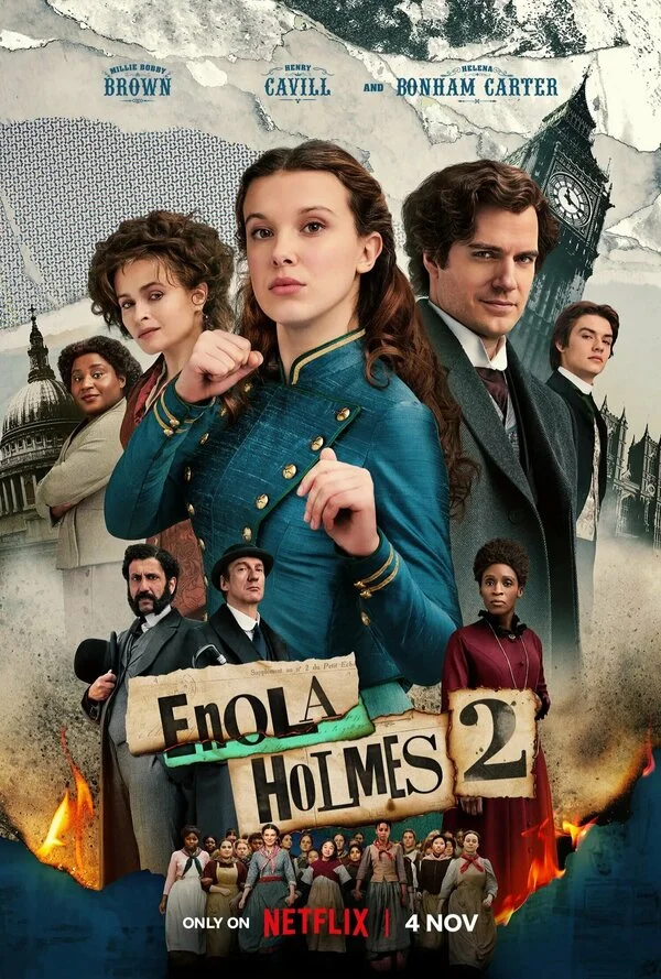 Энола Холмс 2 сериал 2022 смотреть онлайн бесплатно в хорошем качестве HD